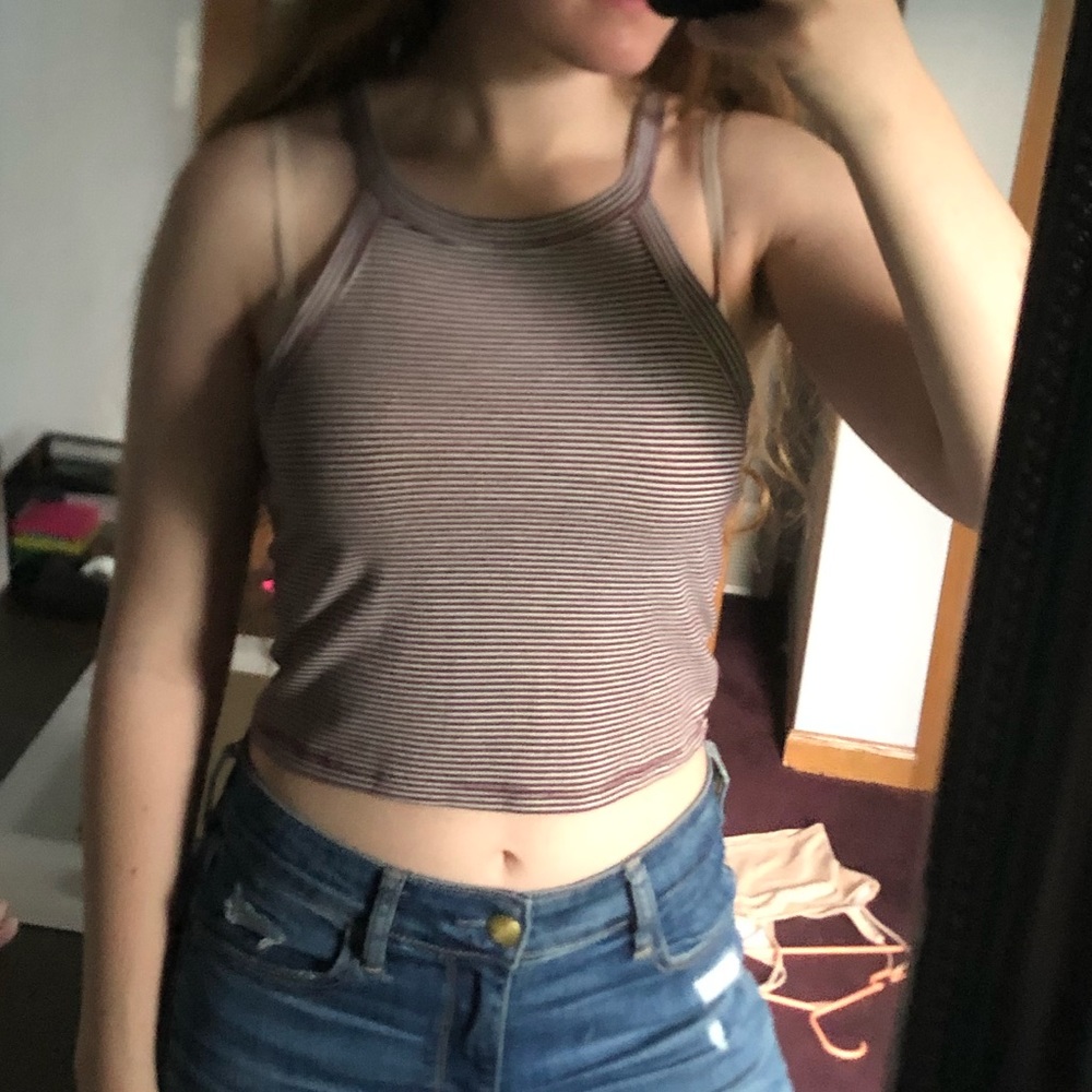 2 for $12! High neck crop top tank